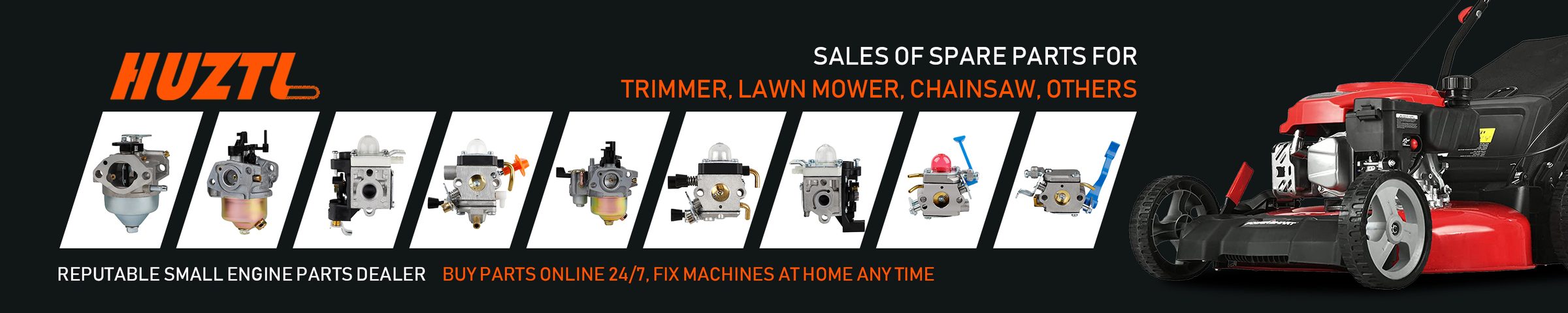Huztl — sales of spare parts for trimmer, lawn mower, chainsaw and others