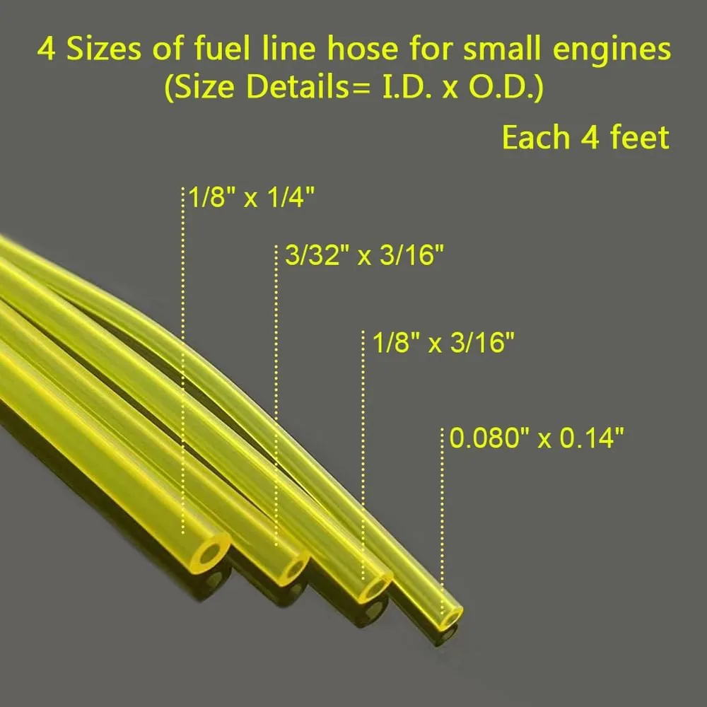 Small Engine Fuel Line Kit — 4 Sizes